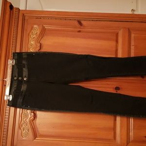 Junior black high waist jeans